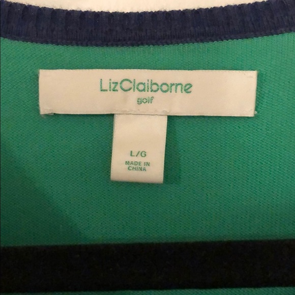 Liz Claiborne Rainbow Golf Sweater - Picture 2 of 4